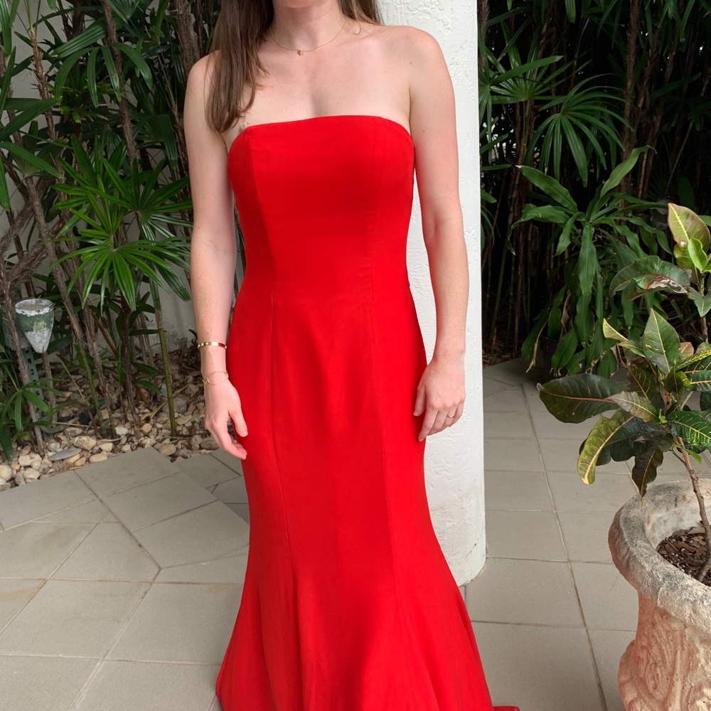 Super sexy red long dress